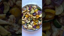 Easy Air Fryer Vegetables | Perfectly Roasted Mix Veggies Recipe #shorts