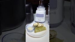 Easy Tofu Wrap Recipe + Homemade Tofu Garlic Sauce with Philips Air Fryer NA110 and Blender HR2221