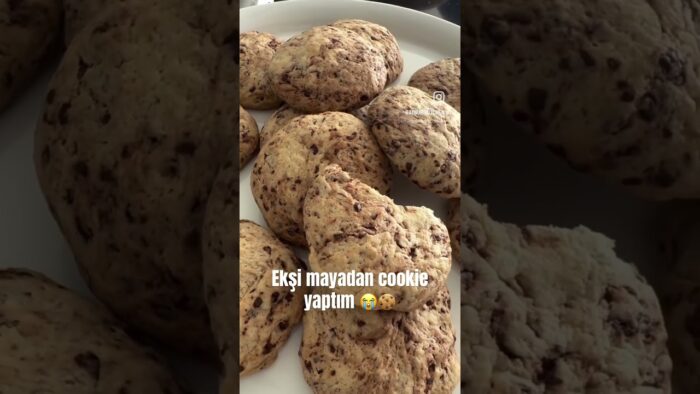 Ekşi mayadan cookie yaptım 🍪 #thermomix #cookies #shortvideo