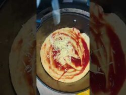 Esto es lo que hago cuando no tengo tiempo para pizza en la freidora #airfryer #pizza #rápido