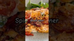 Good evening 🌙 Air fryer spinach  dinner idea for every day 😋 Just 5 min and ready 😍