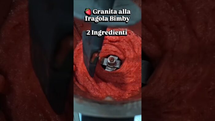 Granita fragola Siciliana 2 ingredienti con bimby