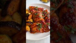 HONEY HARISSA SALMON. Recipe #shorts #salmon #foru