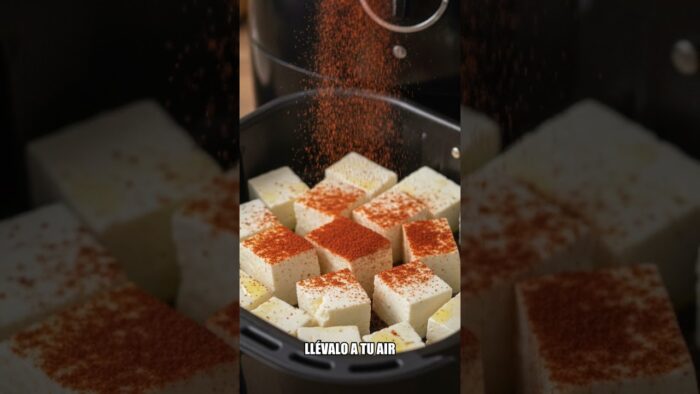 Halloumi Crujiente Air Fryer: 25g Proteína en 7 Minutos
