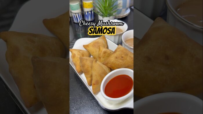 Healthy Atta Mushroom Samosa | Crispy AirFryer Recipe #healthyfood #easyrecipe #cooking #food #odia