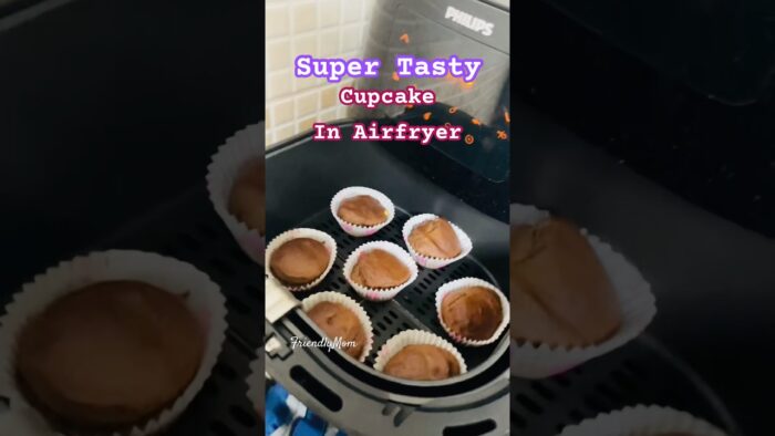 Healthy Banana Chocolate Cupcakes in Air Fryer | No Maida Recipe #youtubeshorts #cooking