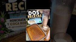 Horchata y coca boba