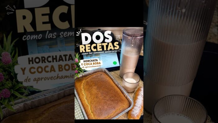 Horchata y coca boba