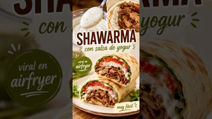 Kebab Viral en Airfryer con Salsa de Yogur
