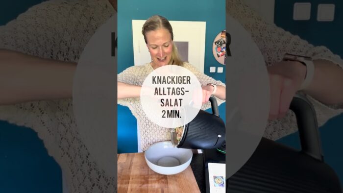 💚Knackiger Alltagssalat in 2 Min. gemacht 😍