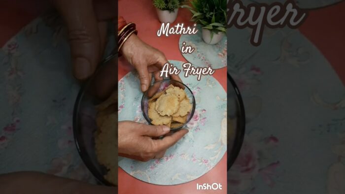 Mathri in Air Fryer #food #viral #recipe #airfryer #trending #cooking #shorts
