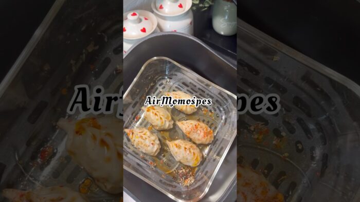 Momos | Air fry recipe #airfryer #airfryerrecipes #ytshorts #shortfeed #momos