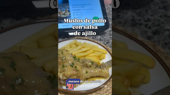 Muslos de pollo al ajillo en Thermomix! Una receta muy rica y fácil para cena o almuerzo