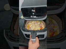 Overloaded Veg Pizza 🍕  in Air Fryer  | #pizza #food #recipe #airfryer #vegpizza #Overloaded #viral
