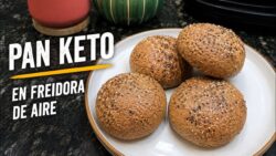 PAN KETO EN FREIDORA DE AIRE | ALTO EN PROTEÍNA Y FIBRA