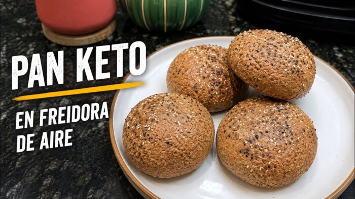 PAN KETO EN FREIDORA DE AIRE | ALTO EN PROTEÍNA Y FIBRA