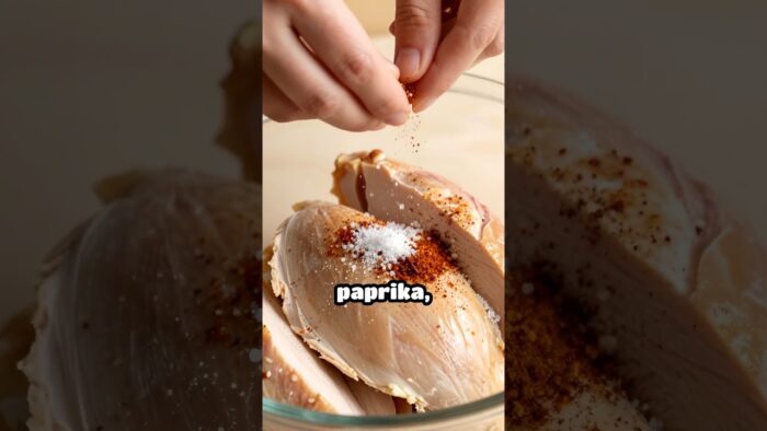 Pechuga jugosa en Airfryer sin que quede seca 🍗🔥 #shorts #cocinarápida #cocina #airfryer