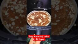 Ragi Aata cake in Airfryer #food# health #recipe #cooking😋#youtube