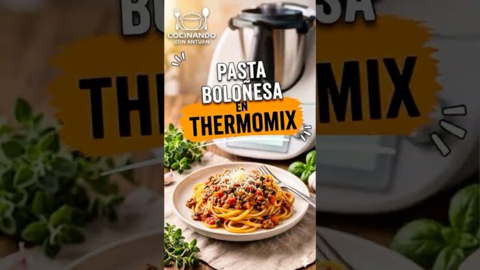Receta pasta boloñesa en #thermomix