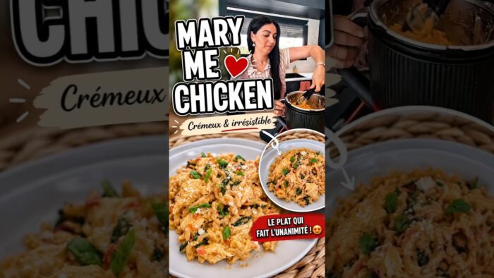 Recette MARY ME CHIKEN délicieuse et crémeuse 💖 #thermomix #cuisine #food #repasmaison