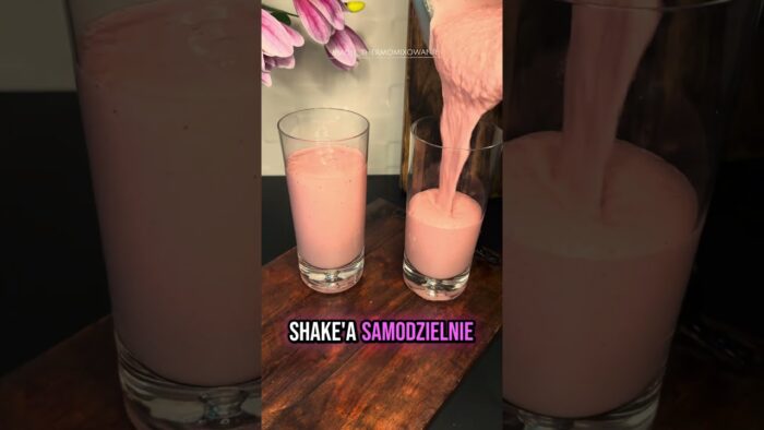 Shake mleczno-truskawkowy w Thermomix TM7