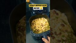 Simple airfryer recipe anyone can try🤤✅ #shorts #trending #airfryer #airfryerrecipes #mixture #poha