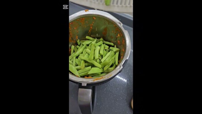 Taze fasulye Thermomix ile el değmeden karıştırmadan başında beklemeden Yandı taştı derdi olmadan