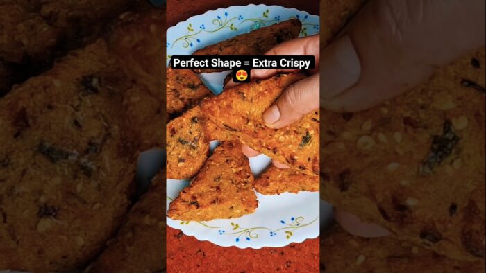 Triangle Cut Crispy Poha Bites | Air Fryer Snack Recipe