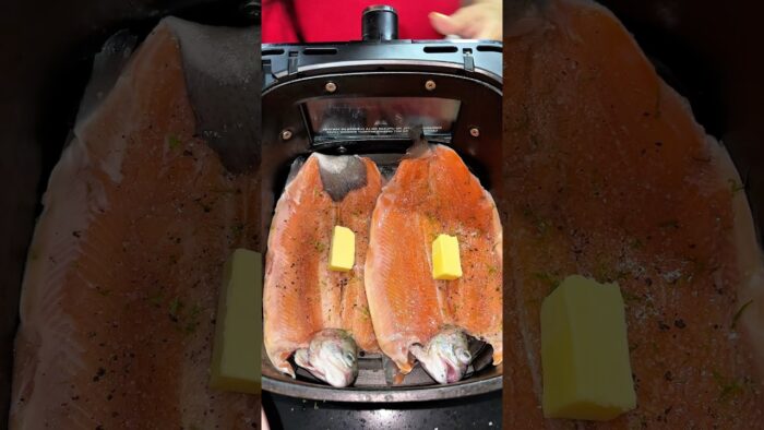 Trucha en freidora de aire #recetas #canaldecocina #freidoradeaire #food #comidafacil #pescado