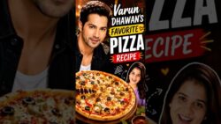 VARUN DHAWAN FAVOURITE PIZZA RECIPE#tastyfood#pizza#varundhawan#airfryerrecipes😋