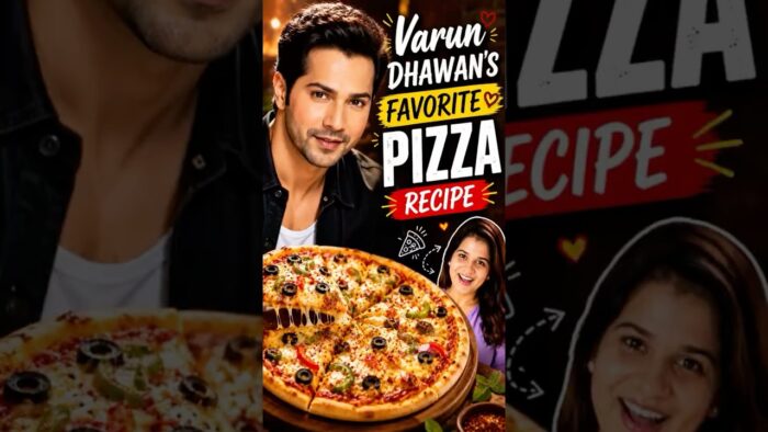 VARUN DHAWAN FAVOURITE PIZZA RECIPE#tastyfood#pizza#varundhawan#airfryerrecipes😋