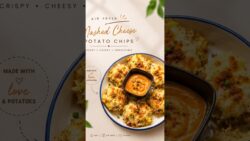 Viral Air Fryer Cheesy Potato Chips 🧀🔥#shorts #trending #reels  #youtubeshorts #food #viral#foodie