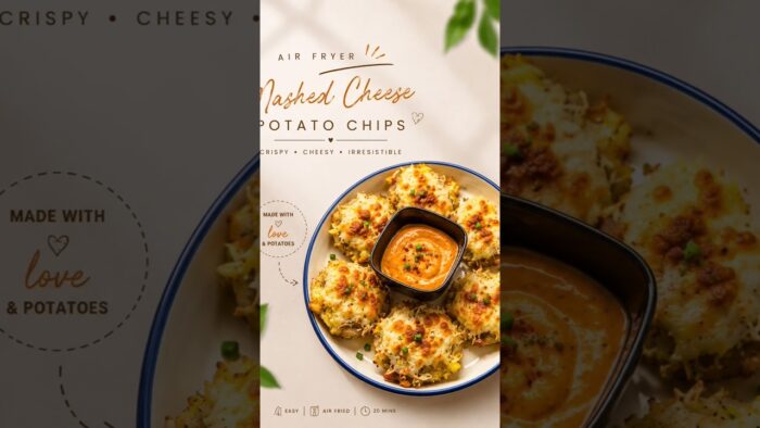 Viral Air Fryer Cheesy Potato Chips 🧀🔥#shorts #trending #reels #youtubeshorts #food #viral#foodie