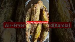 Without oil stuffed Karela in air fryer #shorts feed #recipe#karela #easy#food#short