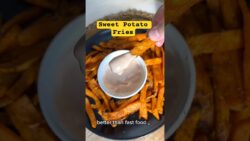 You won’t believe these are healthy 😳🍠 #airfryer #foodreels #sweetpotato #sweetpotatorecipes