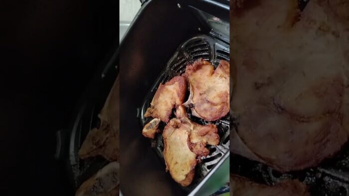 a preparar chuleta natural a la freidora de aire #cocinandoconamor