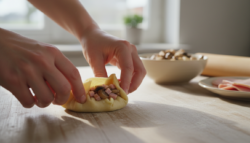Brick de huevo con jamón y setas: receta crujiente