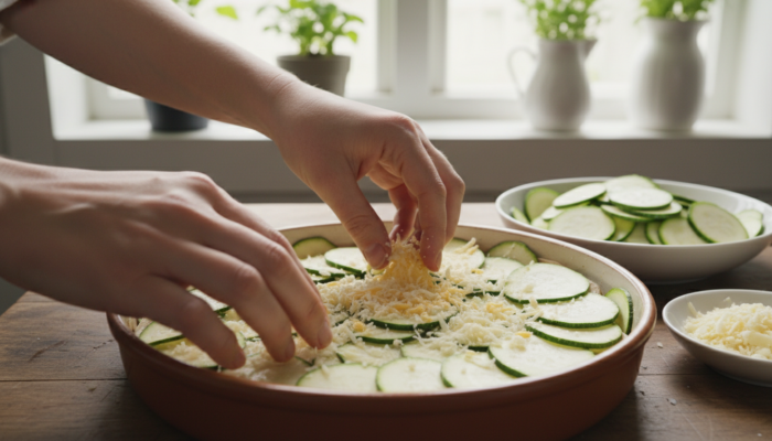 Calabacines gratinados con queso: receta fácil
