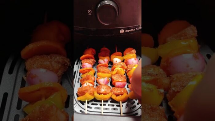 chicken shashlik recipe in air ftyer #recipe #food