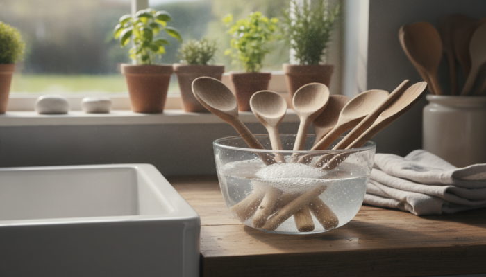 Cómo limpiar y mantener utensilios de cocina de madera