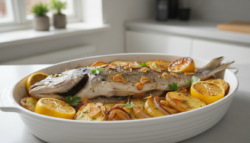 Dorada al horno con patatas: receta tradicional