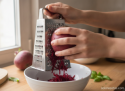 Ensalada de remolacha y manzana con mayonesa