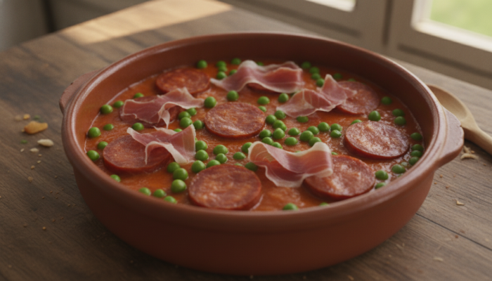 Huevos a la flamenca: receta fácil al horno con chorizo y jamón