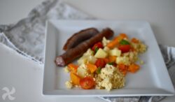 Mijo en Thermomix con salchichas