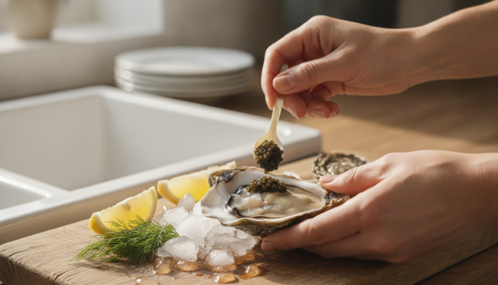 Ostras con caviar: aperitivo de lujo sin complicaciones