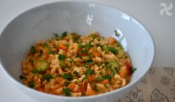 Pasta risottata con verduras