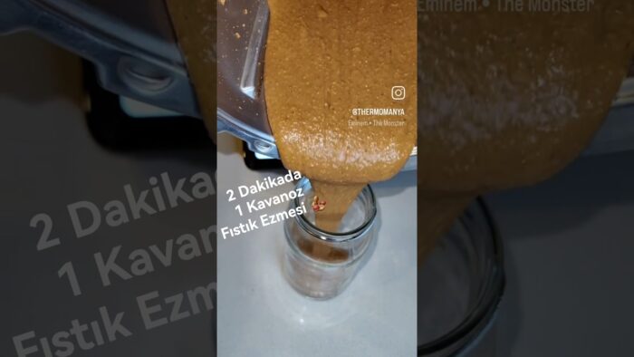 #thermomix ile Fıstık Ezmesi 🥜 Kavanoz dolusu lezzet 🫠