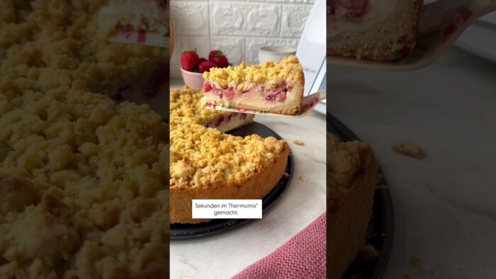🍓 1 Teig für ALLES! Genialer Erdbeerkuchen mit Streuseln | Thermomix® Rezept