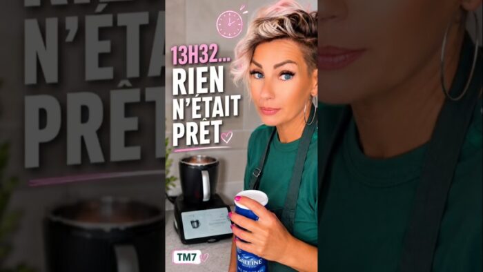 13h32 : je rentre des courses, rien n’est prêt… et il faut quand même nourrir tout le monde 😅
