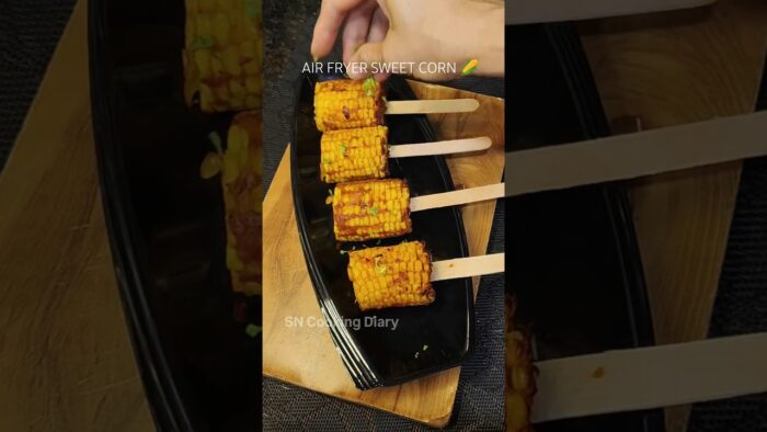 15 Min Air Fryer Sweet Corn Starter | Barish Special Crispy Corn Recipe #food #foodie # #airfried
